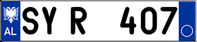 Trailer License Plate